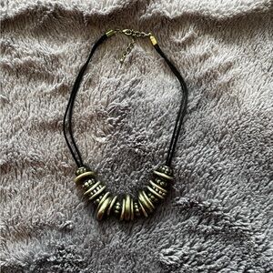 Chunky Silver Beaded Necklace